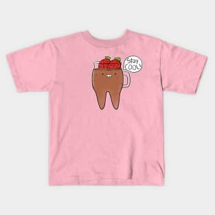 Stay Cool! Chocolate Strawberry Smoothie Molar Mug Kids T-Shirt